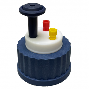  两孔溶剂盖 GL45 Safety Cap IN Ⅱ(含单向进气阀*1+3.2mm管路接头*2)1/pk